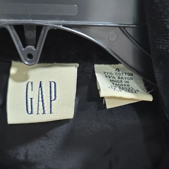 GAP Black Velvet Dress Woman's Size 4 - Picture 11 of 11